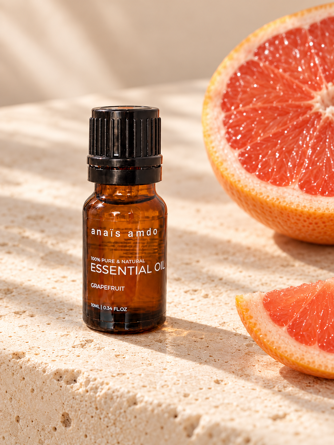Grapefruit Essential Oil, amber glass bottle 10 ml